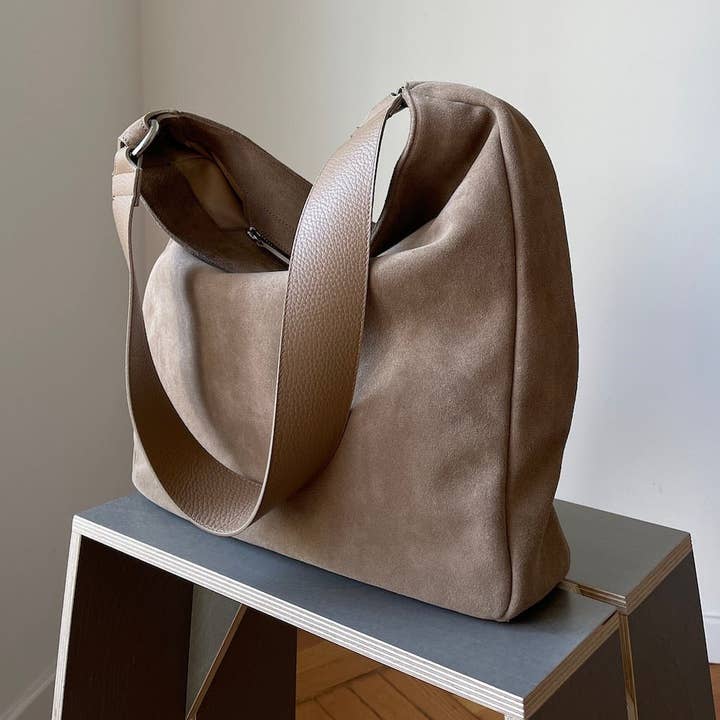 TIEFENBACHER LEHMANN - Wholesale Shoulder Bag - Women's - SHOPPING BAG mocha mousse - light gold2