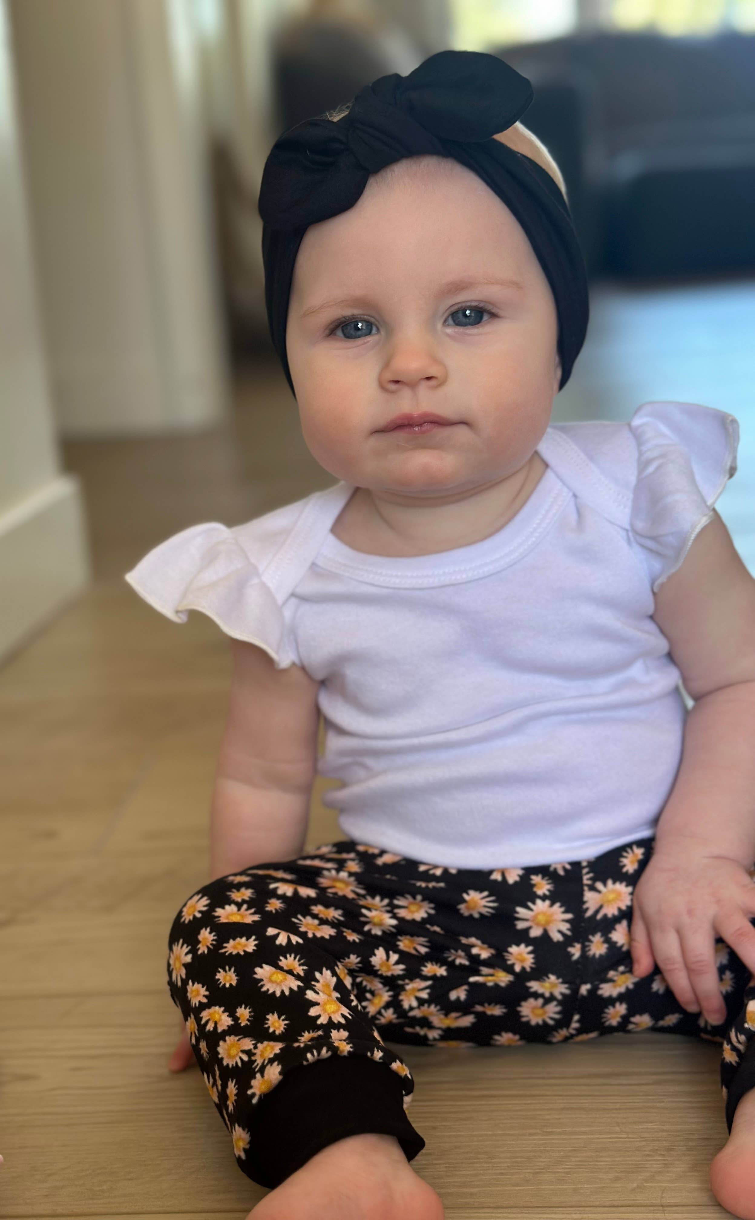 Jena Bug Baby - Wholesale Fashion Headband - Kids - Knot Bow Baby+Toddler Headband - Black, Silver, White0