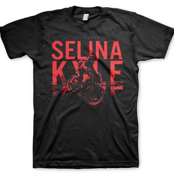 Black Selina Kyle Ice Catwoman T-Shirt for wholesale on Faire0
