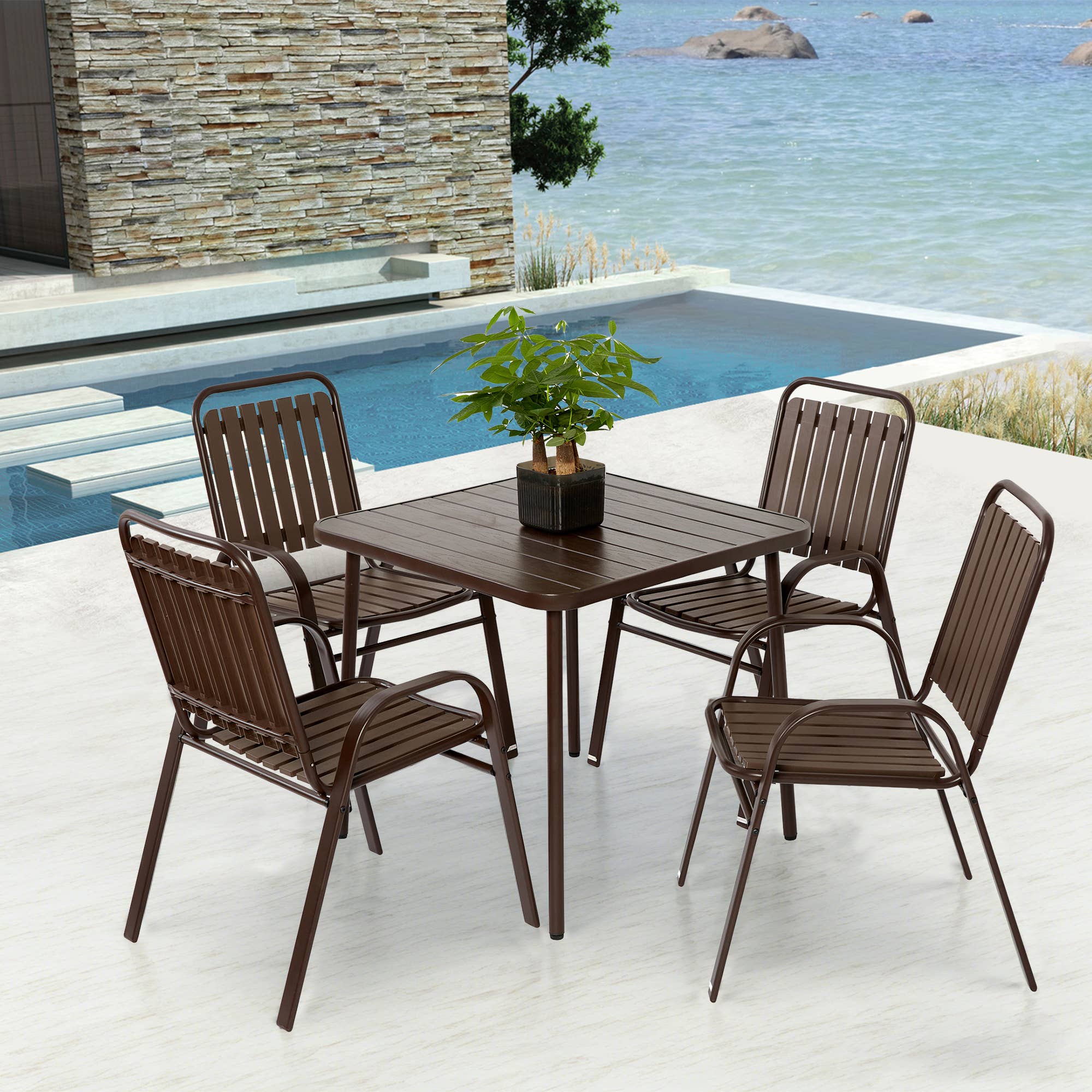 HOMYCASA DESIGN INC - Wholesale Patio Set - All-Weather Outdoor Patio Furniture Sets for Backyard Garden61