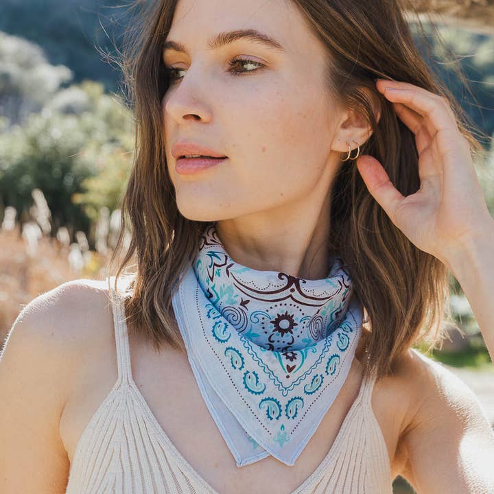 Leto Accessories - Wholesale Bandana - Women's - 🌿 Colorful Paisley Headscarf - Retro, Colorful, Chic2