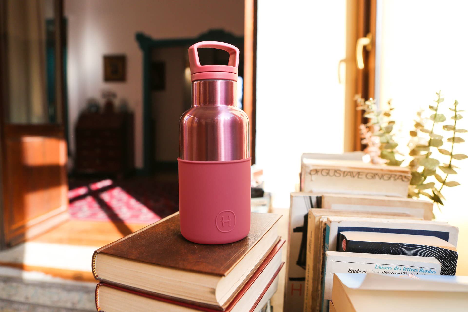 HYDY - Venta al por mayor Botellas de agua - Botella termo Cincin Oro Rosa3