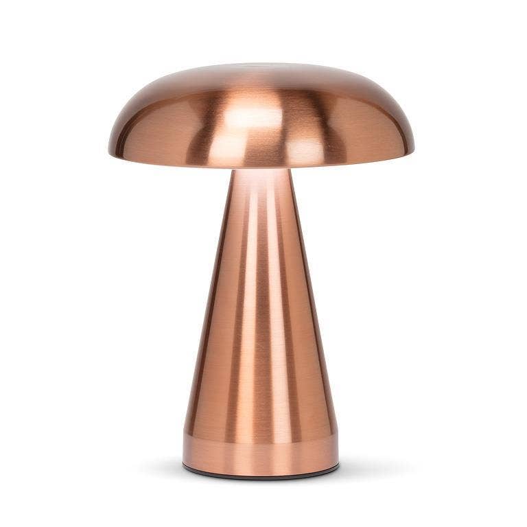 Abbott - Wholesale Accent/Desk Lamp - Metallic Mushroom LED Table Light-8"H-Rose Gold0