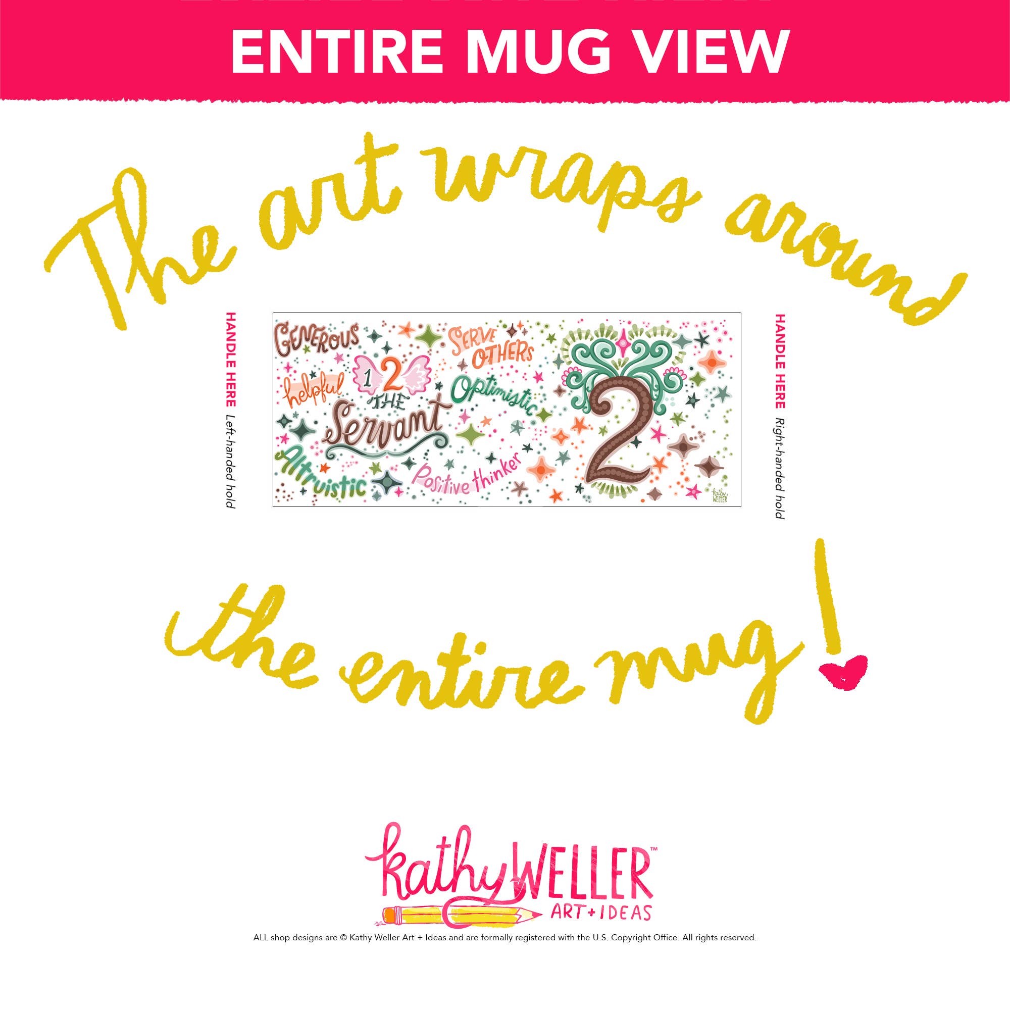 Kathy Weller Art+Ideas - Wholesale Coffee Mug - Enneagram Type 2 Wing 1 The Servant Mug3