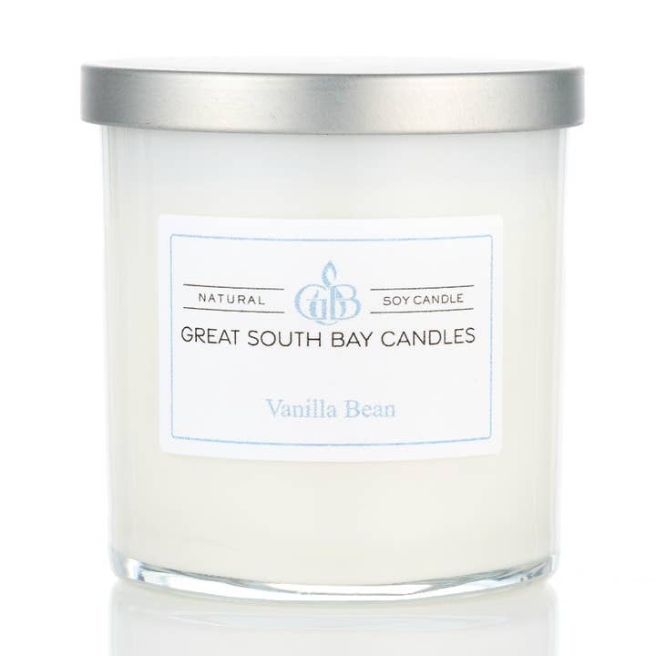 Vanilla Bean Candle Glass Tumbler for wholesale by Great South Bay Candle Company