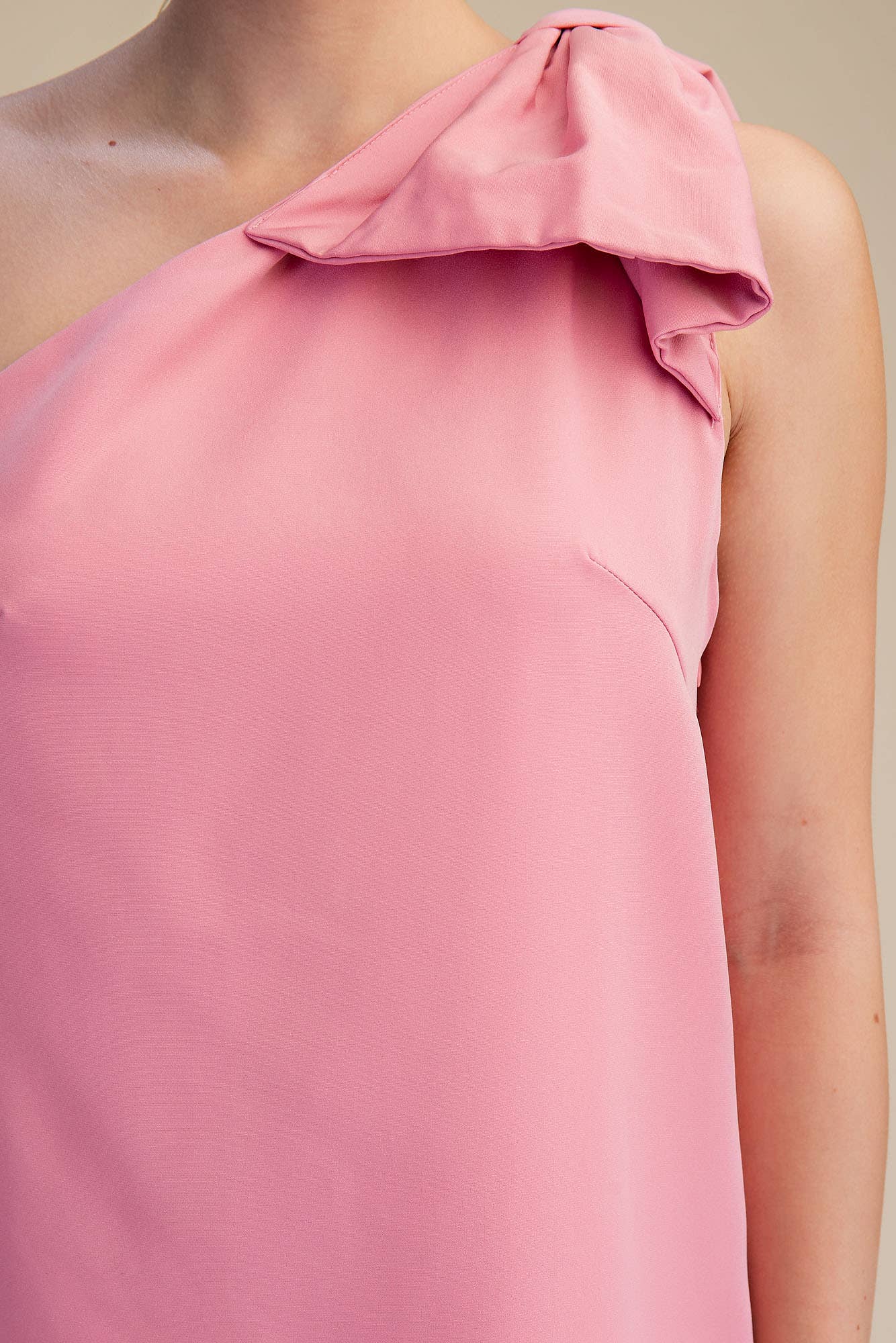 Glam - Wholesale Dress - Women's - Bow One Shoulder Mini Dress11