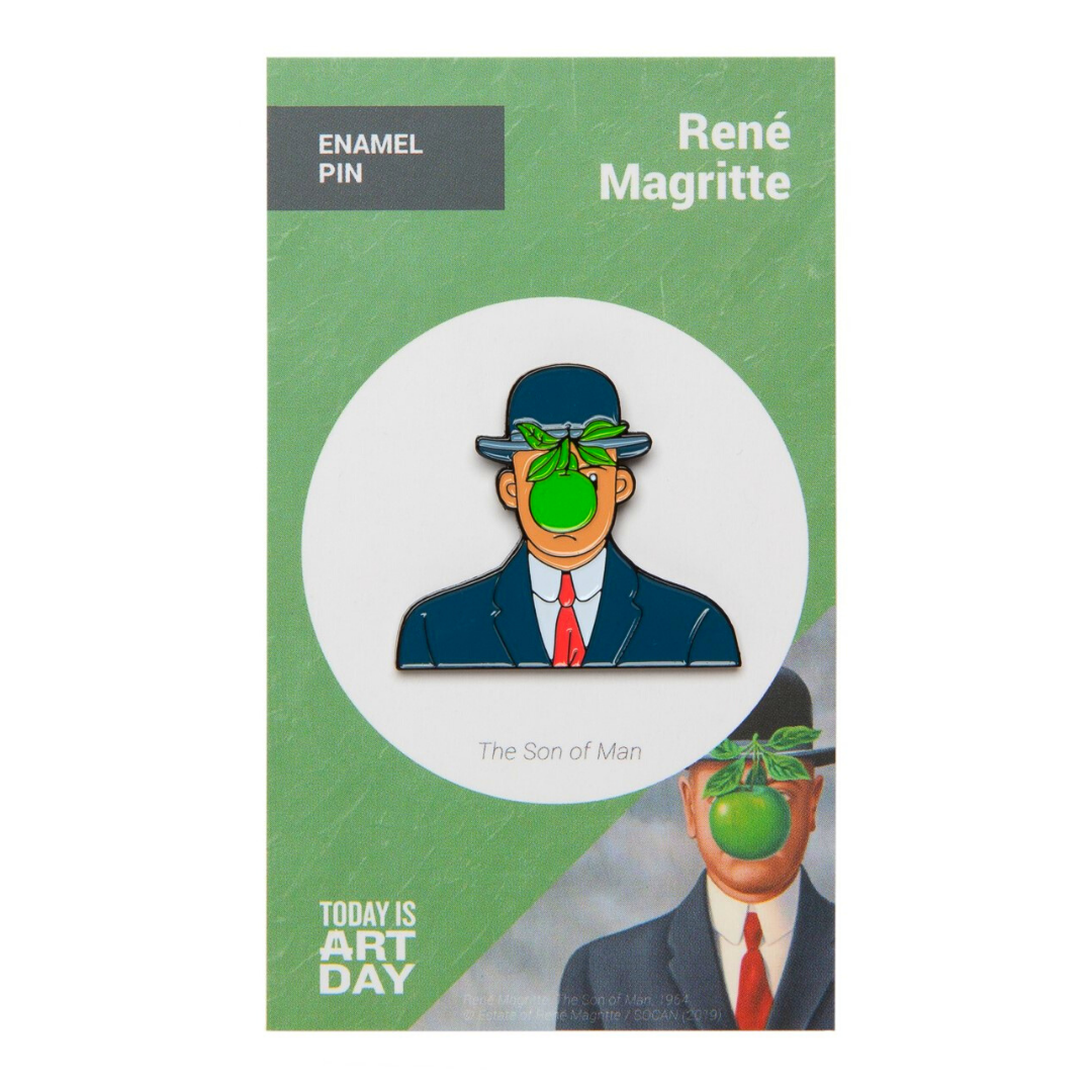 Today is Art Day – wholesale Lapel pin/button – Pin - Son of Man - Magritte1