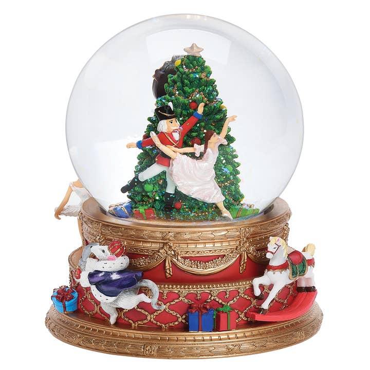 Musical Nutcracker Double Rotation Glitterdome for wholesale by Roman