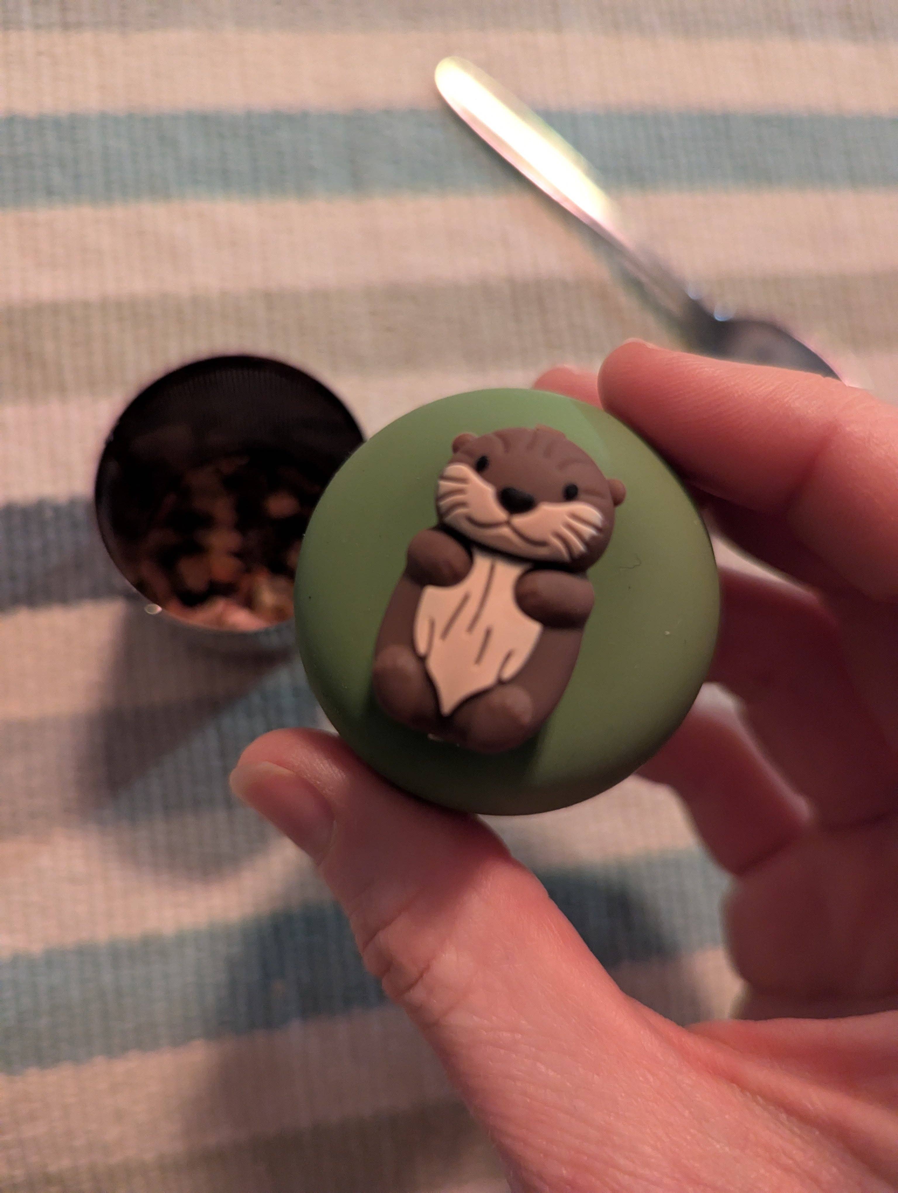 Float2infuse Tea Infuser – wholesale Tea strainer/infuser – Otter | Floating Tea Steeper | Green Base | Brown Otter5