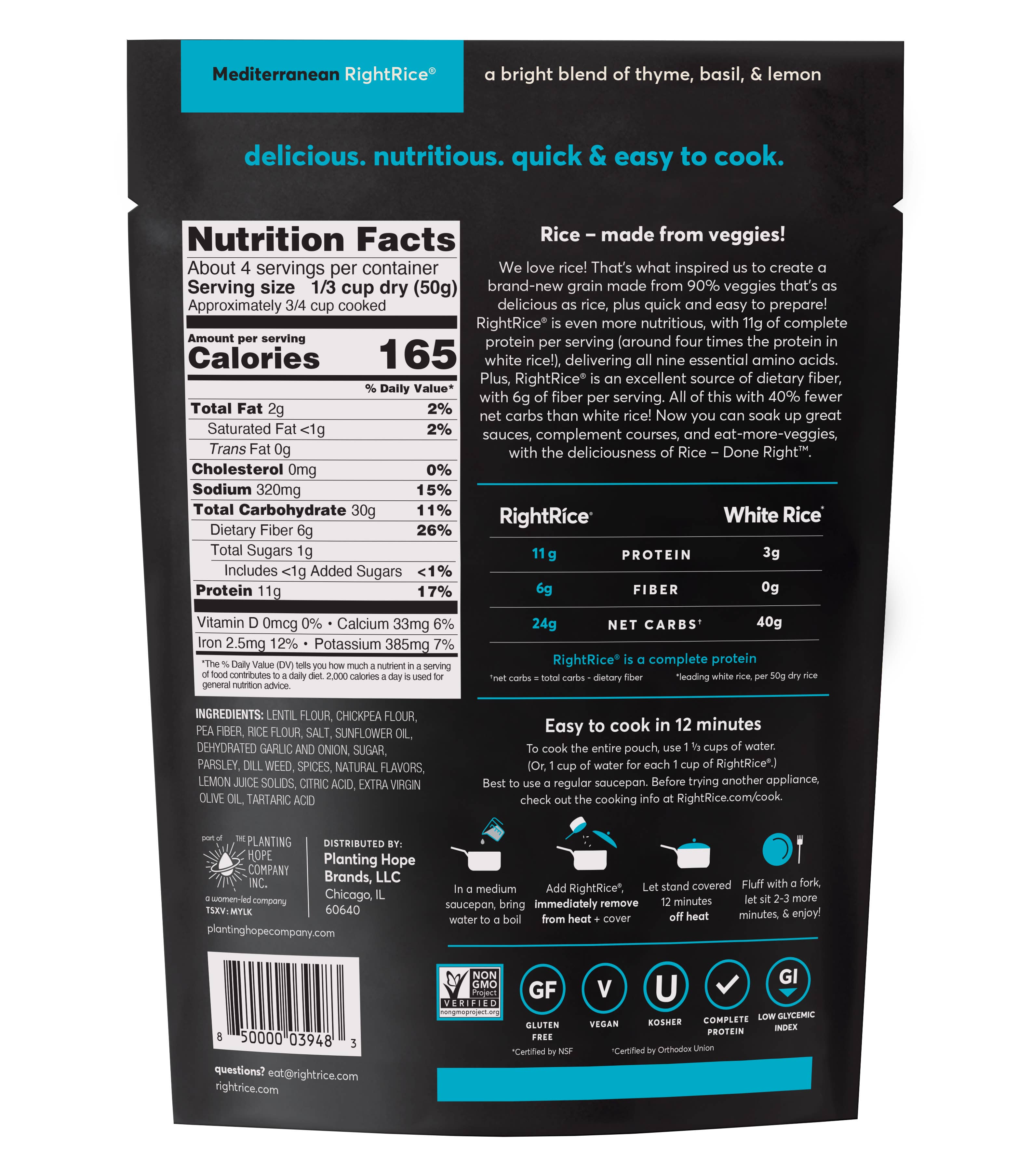 RightRice - Wholesale Rice - Mediterranean RightRice 7oz1