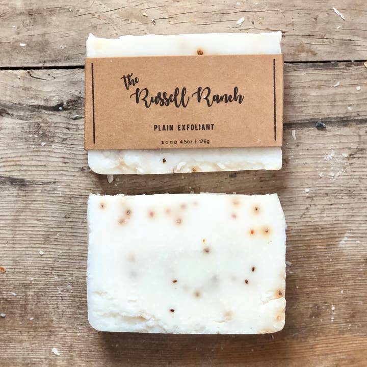 Plain Exfoliant Bar Soap for wholesale by The Russell Ranch Mercantile