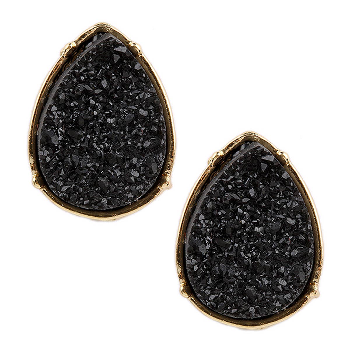 MYS Wholesale Inc - Wholesale Stud/Post Earrings - Druzy Teardrop Post Earrings8