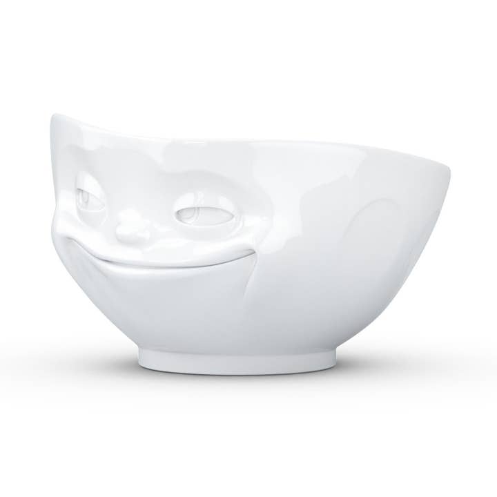 Fiftyeight Products - Wholesale Bowl - 16 Oz. Bowl, Grinning Face, White