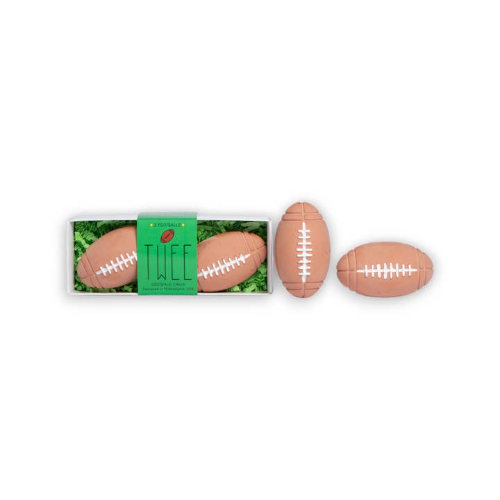 2 FOOTBALLS | TWEE HANDMADE SIDEWALK CHALK for wholesale by TWEE made for little hands