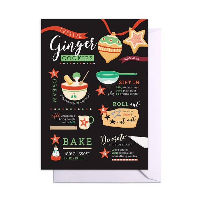 Tarjeta navideña sabrosa galletas jengibre para venta al por mayor de Middle Mouse