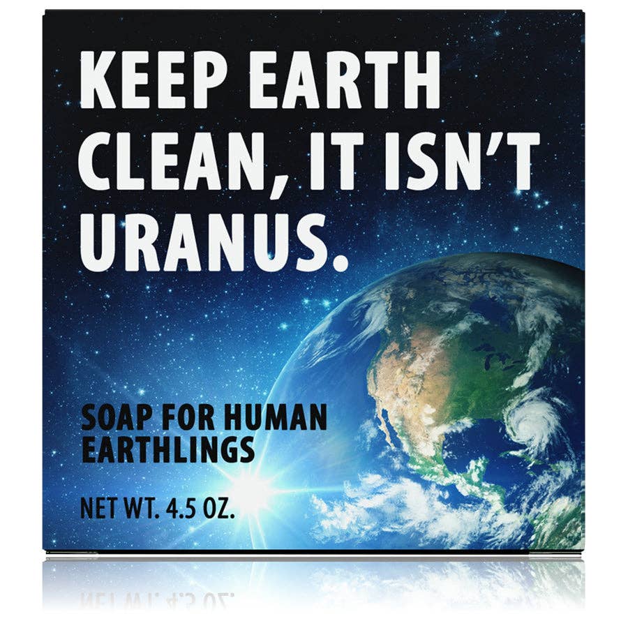 Totally Cheesy - Wholesale Bar Soap - Keep Earth Clean It Isn't Uranus Soap |   Stocking Stuffer8