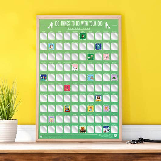 Póster de 100 cosas que hacer con tu perro para venta al por mayor de Gift Republic