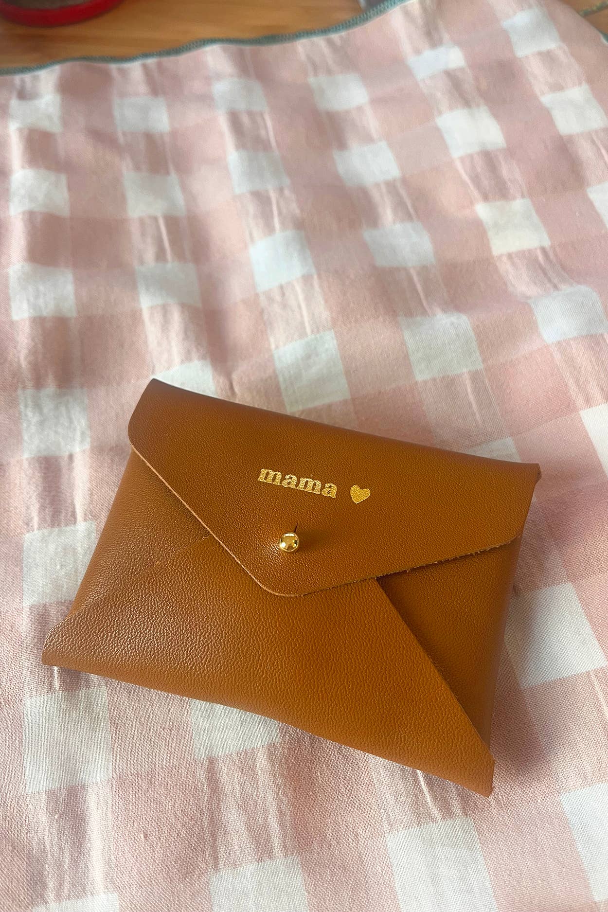 BARNABÉ AIME LE CAFÉ - Wholesale Card Holder - Women's - Leather envelope pouch / Card holder: Bichette, Love...10