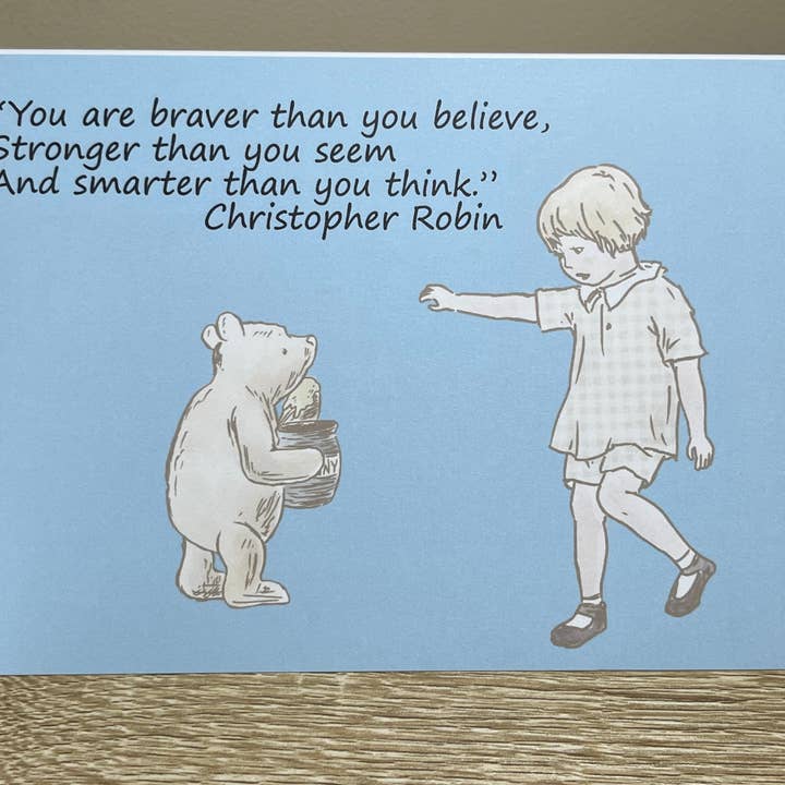 Rachel Watkins Winnie the Pooh 5x7 Cartão em Branco por atacado de Greetings From Hospitality Lane
