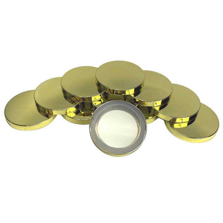General Wax & Candle Company - Wholesale Candle Holder - Gold Candle Lid - Fits our 9.5 oz Monticiano