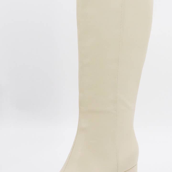 Bamboo MODE-13 Women Block Heel Almond Toe Knee High Boots-12 Pairs Pack-28.05/Pair for wholesale by Mars Sky Shoes Wholesale