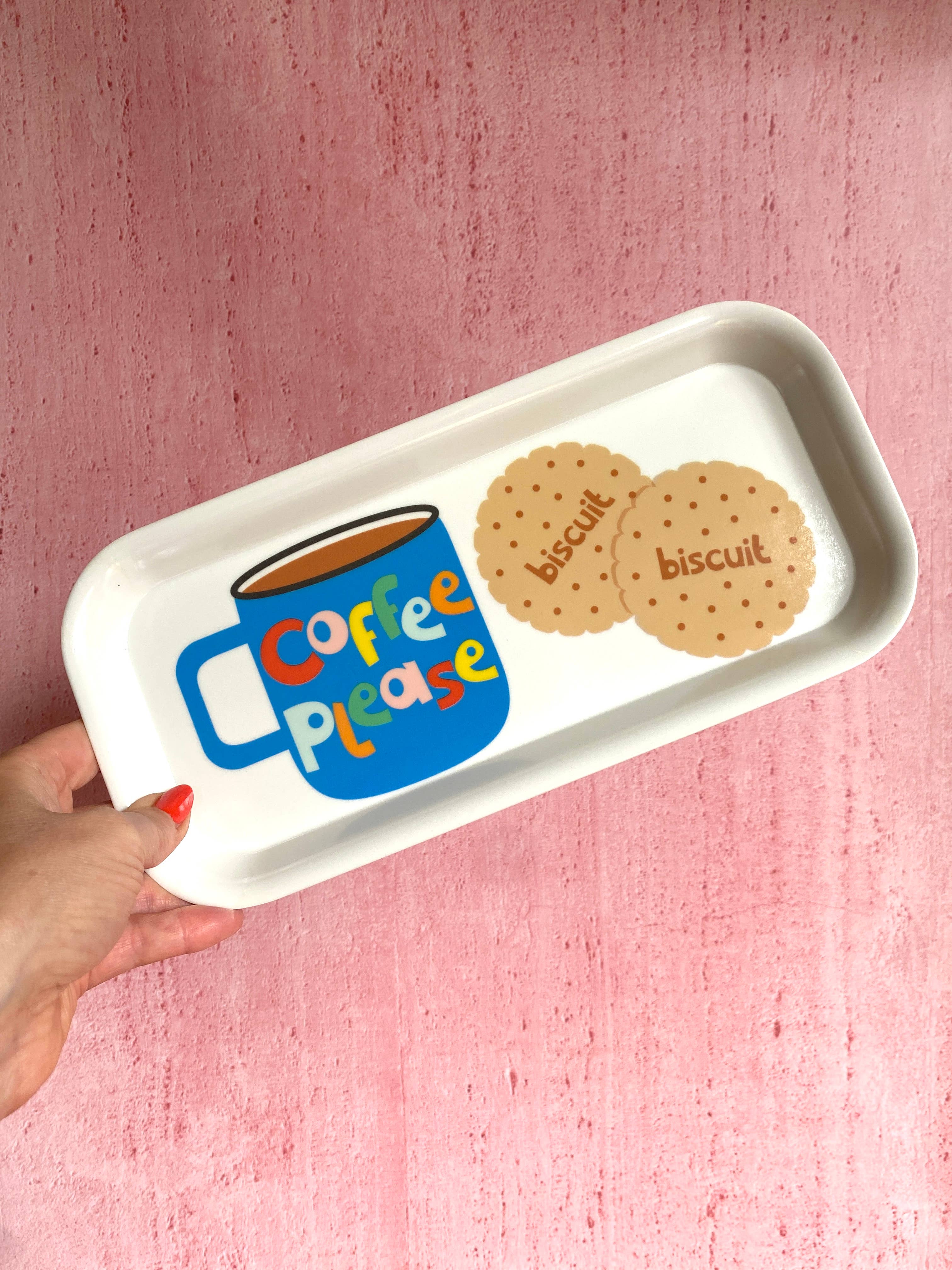 Poppekins - Wholesale Serving Tray - Coffee and Biscuits Melamine Tray9