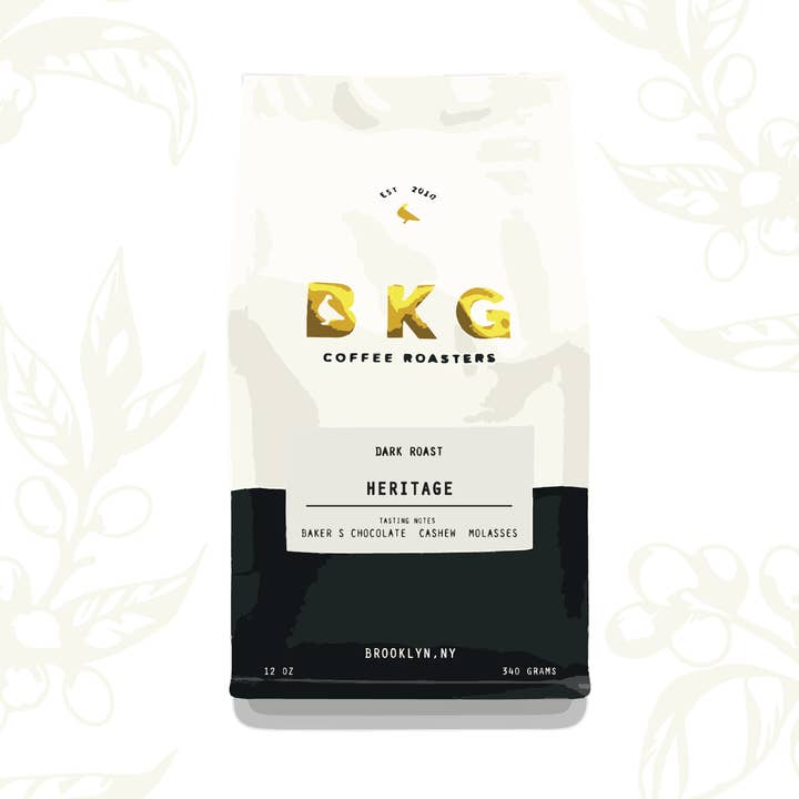 Heritage Blend - 12 oz bag for wholesale by BKG Coffee Roasters