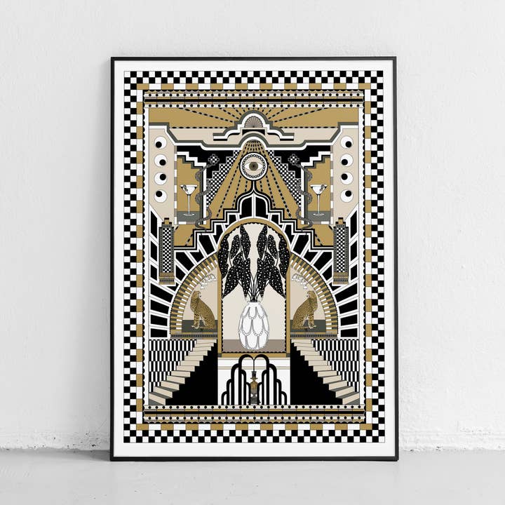 Madame Fancy Fine Art Print - A2 for wholesale by ABI OVERLAND JERSEY