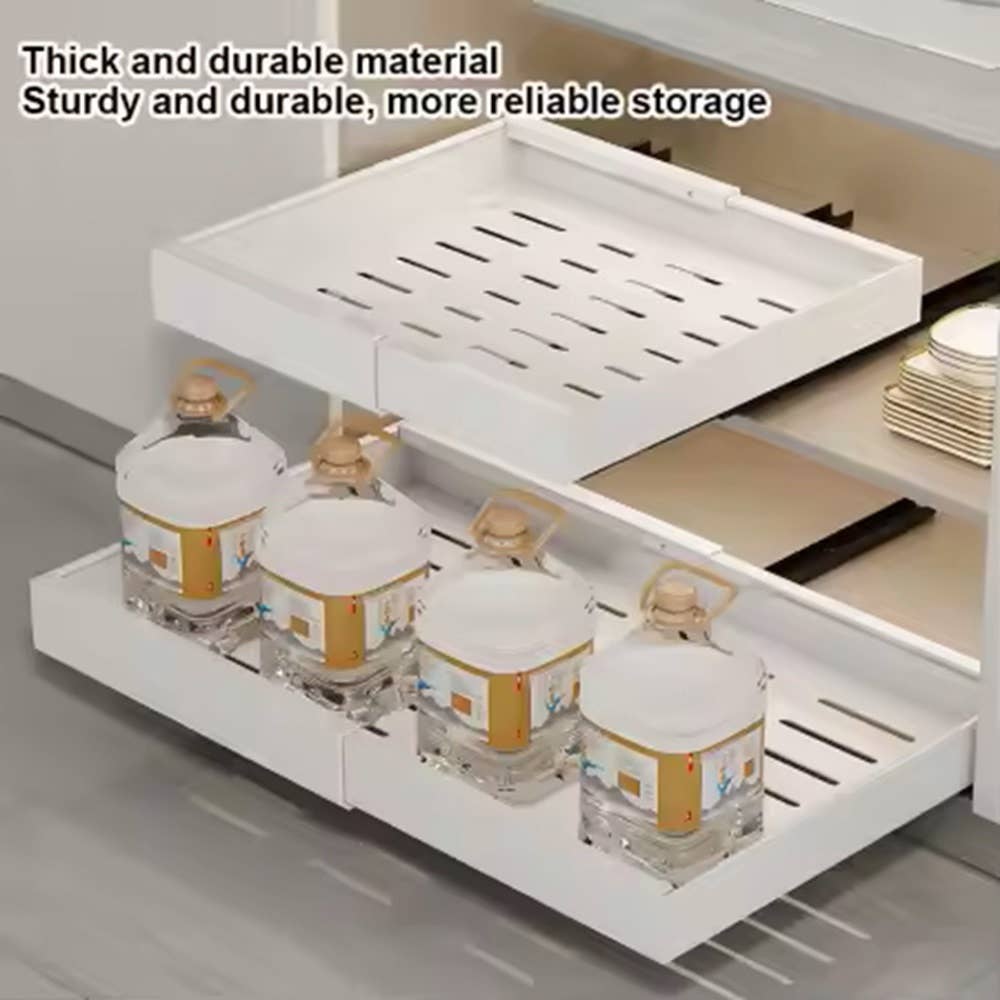 Casual Decore - Vente Rangements/organisateurs de cuisine - Tiroir de placard coulissant réglable3