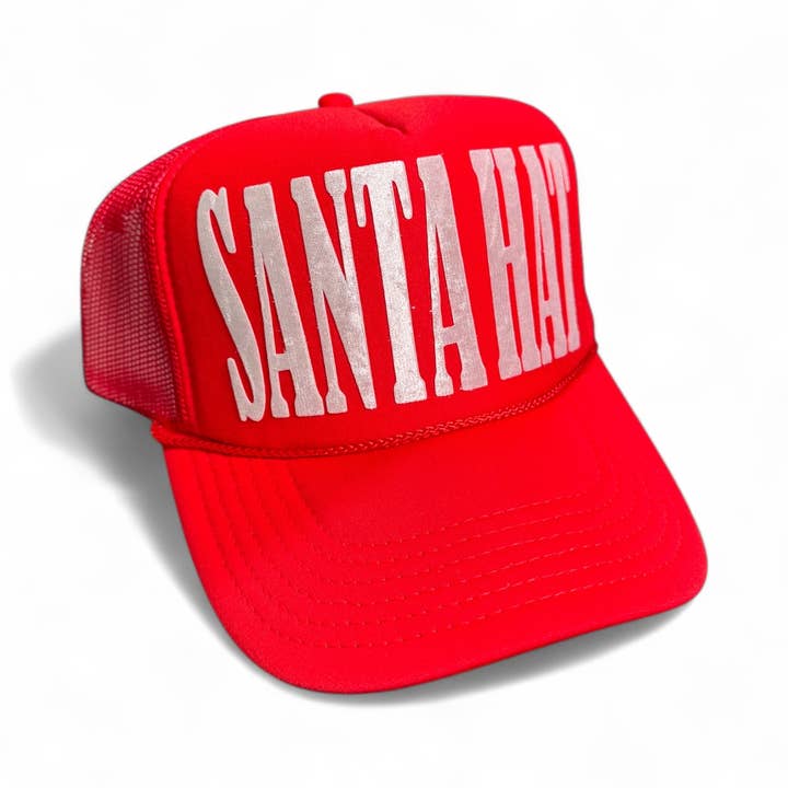 Shop Althea Designs - Wholesale Trucker Hat - Women's - Christmas Santa Hat Trucker Hat | Red Holiday Gift Accessory3