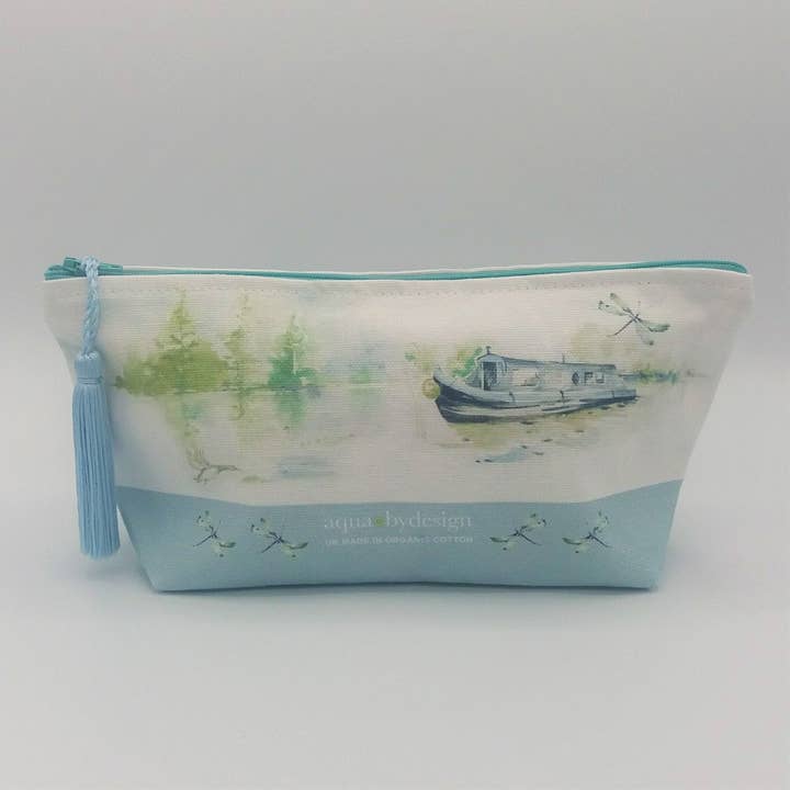 Cosmetic Bag, Canal Boats & English Countryside design for wholesale by Aqua by Design