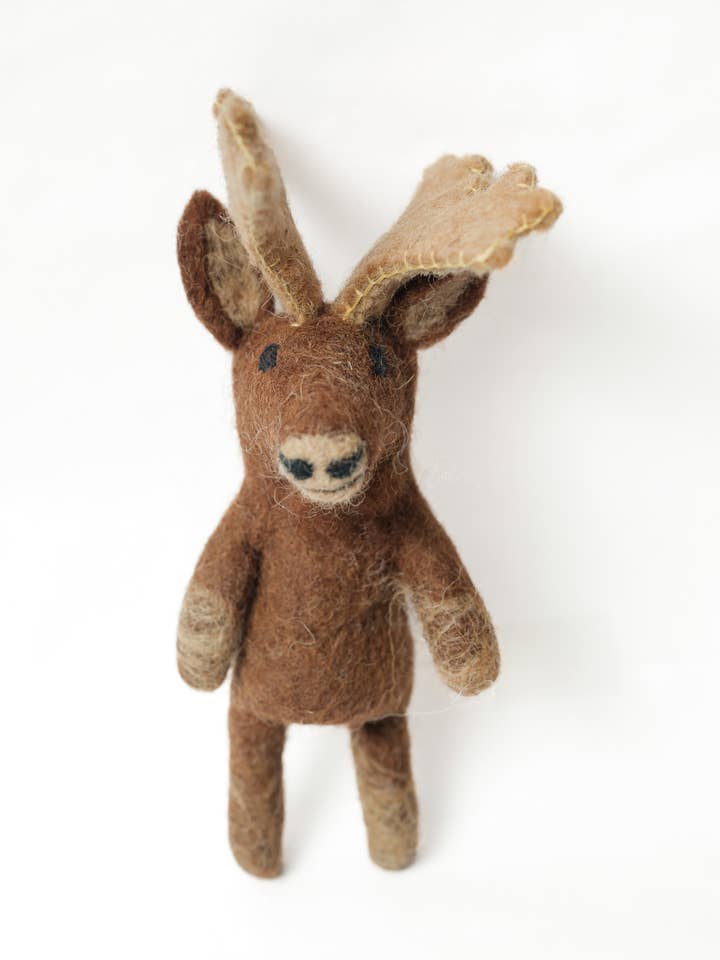 Moose Finger Puppet for wholesale by Silk Road Bazaar