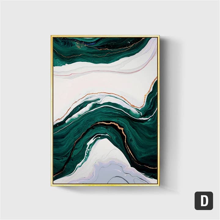 Moderny - Wholesale Gallery Wall Set - Green Opulence Canvas Painting (6 pack)4