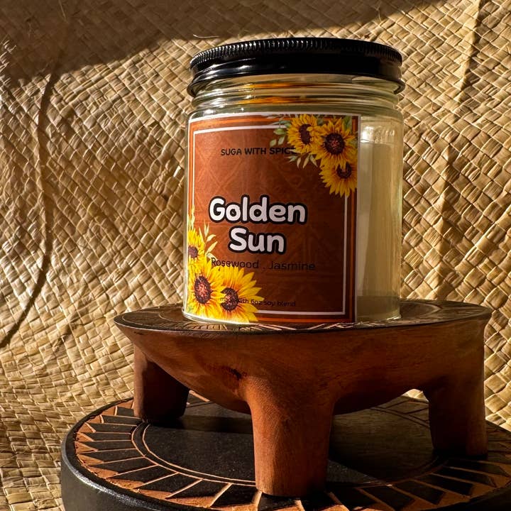 Suga With Spice - Wholesale Jar/Filled Candle - Golden Sun Candle