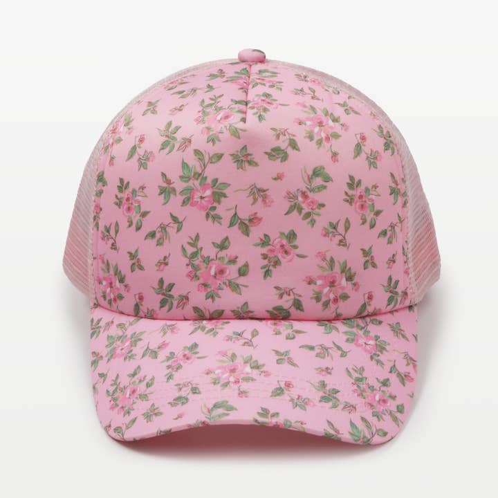 David And Young - Wholesale Trucker Hat - Women's - FLORAL PRINT FOAM TRUCKER HAT