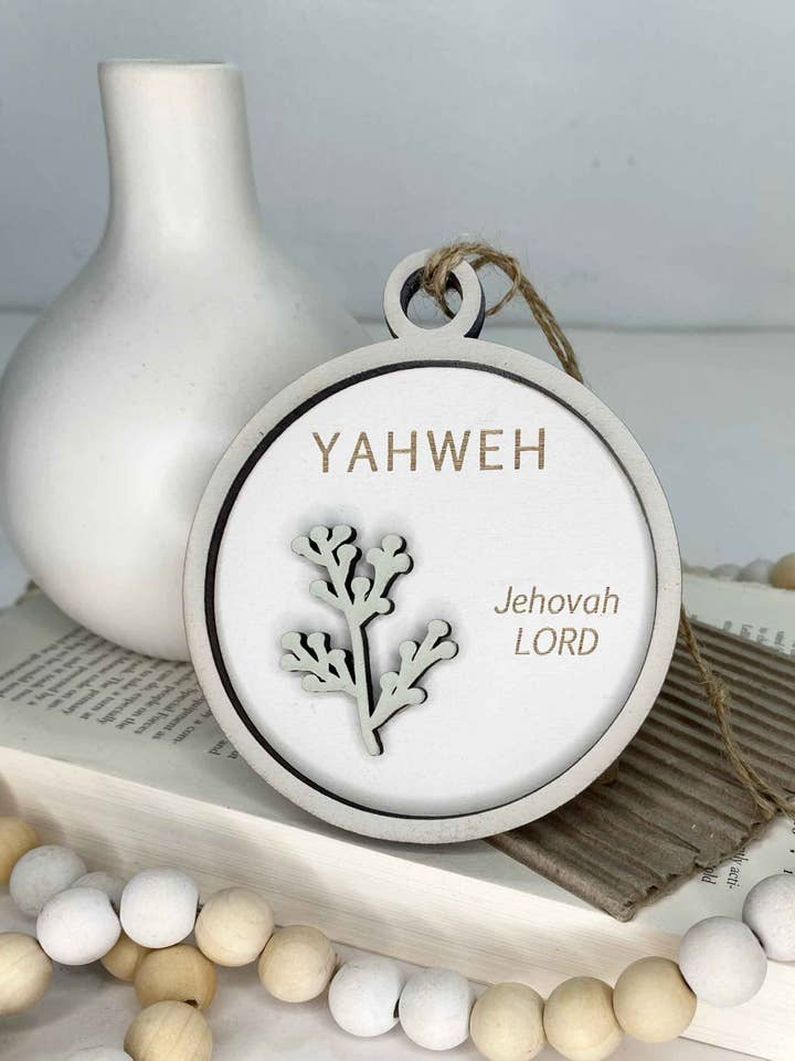 Yahweh, The Lord, Jehovah, Name of God Ornament for wholesale by Pine Designs