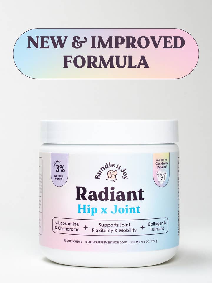 Radiant Hip x Joint Supplement for Dogs - Collagen, Mobility for wholesale by Bundle x Joy