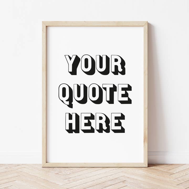 Peach and Home – wholesale Art print – Personalised Quote Print4