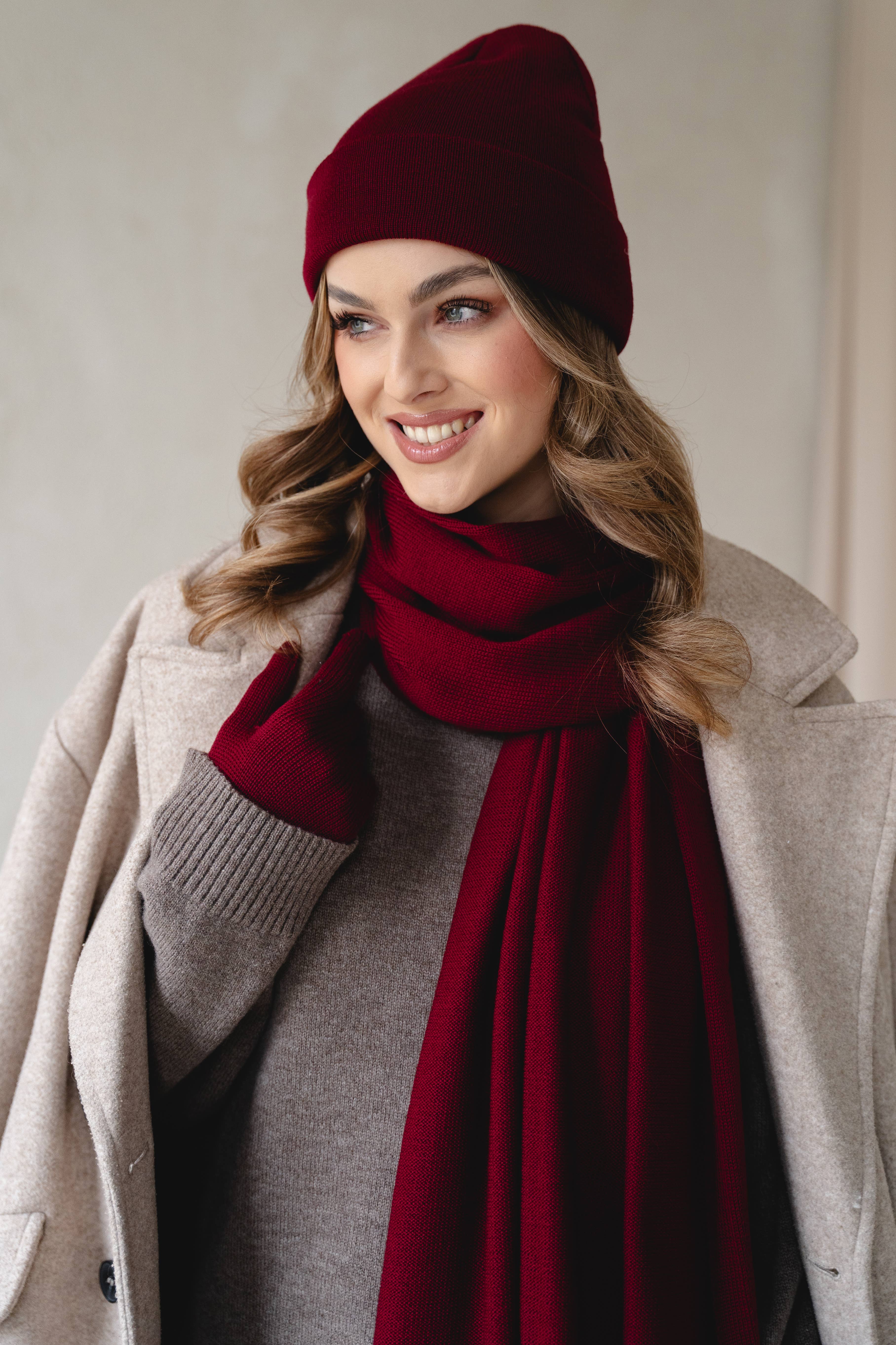 Ander - Vente Bonnet – femme - Bonnet classique NAOMI 100 % laine mérinos TOP SELLER15