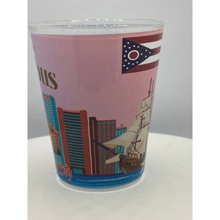 7 Star - Venta al por mayor Vaso de chupito - Vaso de chupito Ohio «COLUMBUS»,1