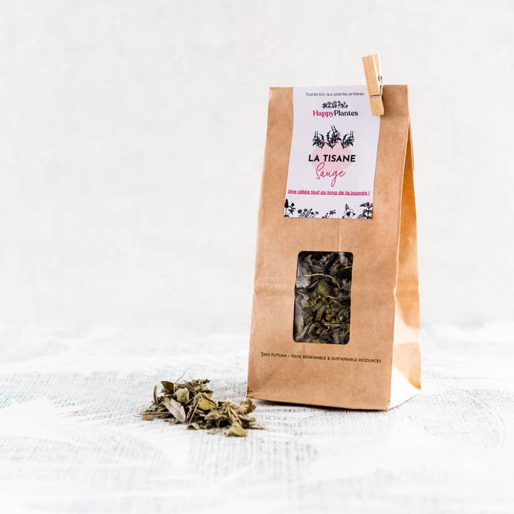 Happy Plantes - Wholesale Health/Detox Tea - Organic herbal tea Sage Tonus Digestion Woman Hormones, 25g
