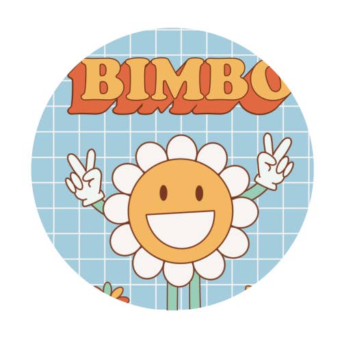 ART WOW - Venta al por mayor Pegatina - Adhesivos circulares 'RETRO Y2K BIMBO FLOWER'