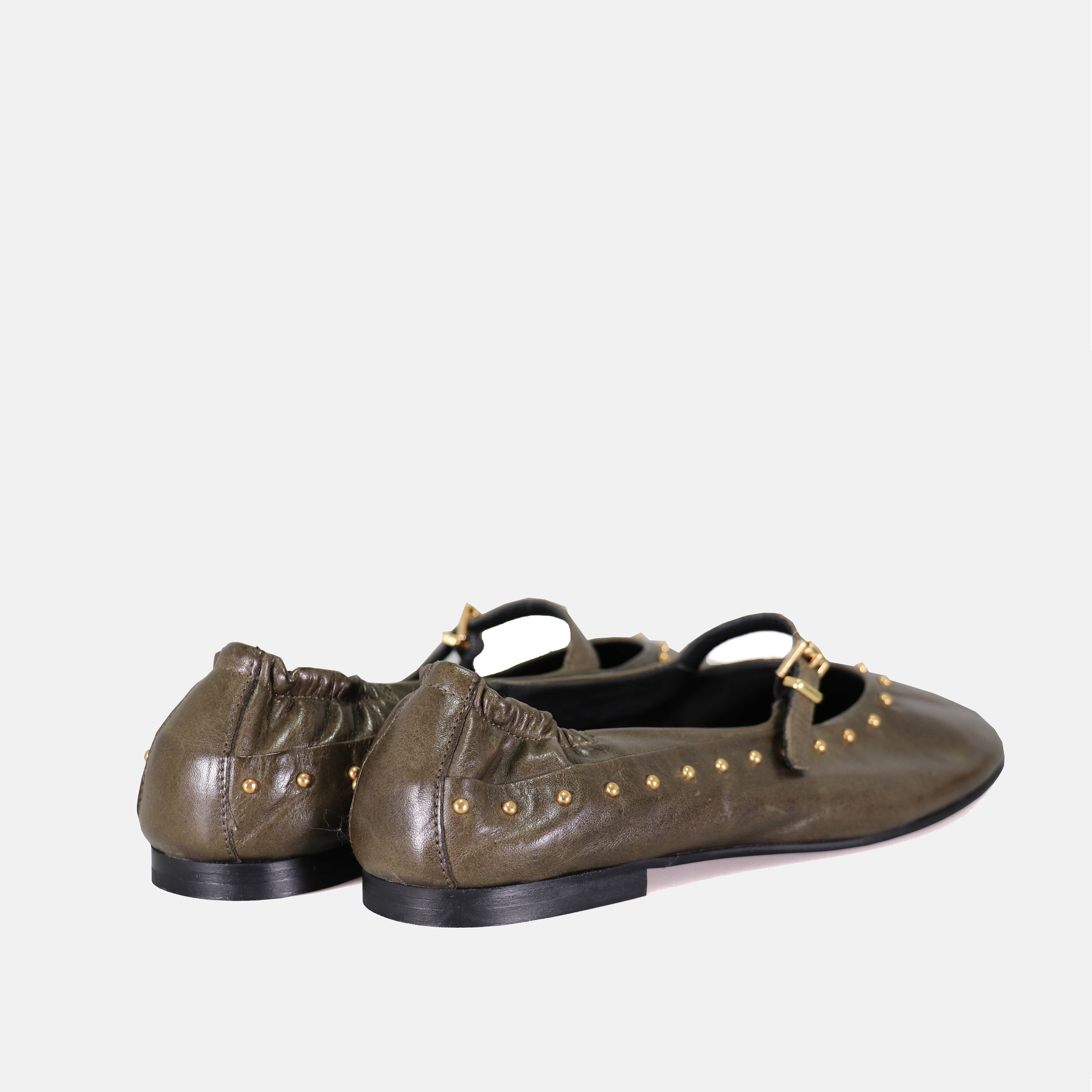 Vert Ballerine Femme Milu E314 Tibre Vert en vente sur Faire2