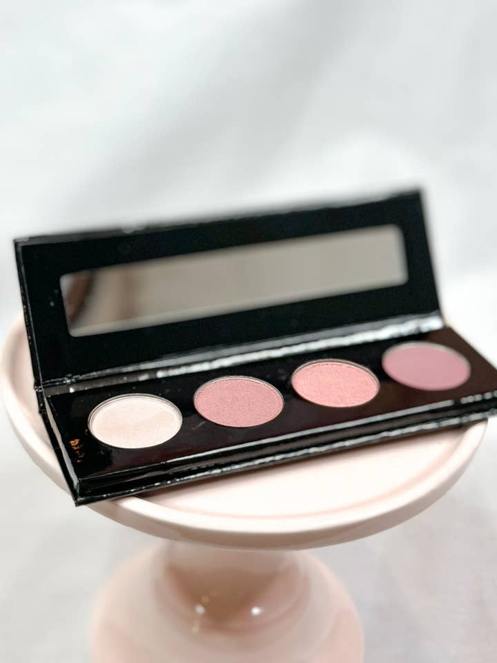 Palette di ombretti Mauve Moment 4 Shade per la vendita all'ingrosso da parte di JAZ Cosmetics
