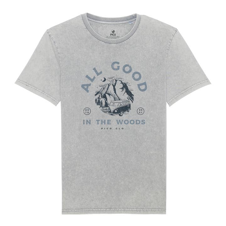 vintage grey All good in the woods for wholesale on Faire