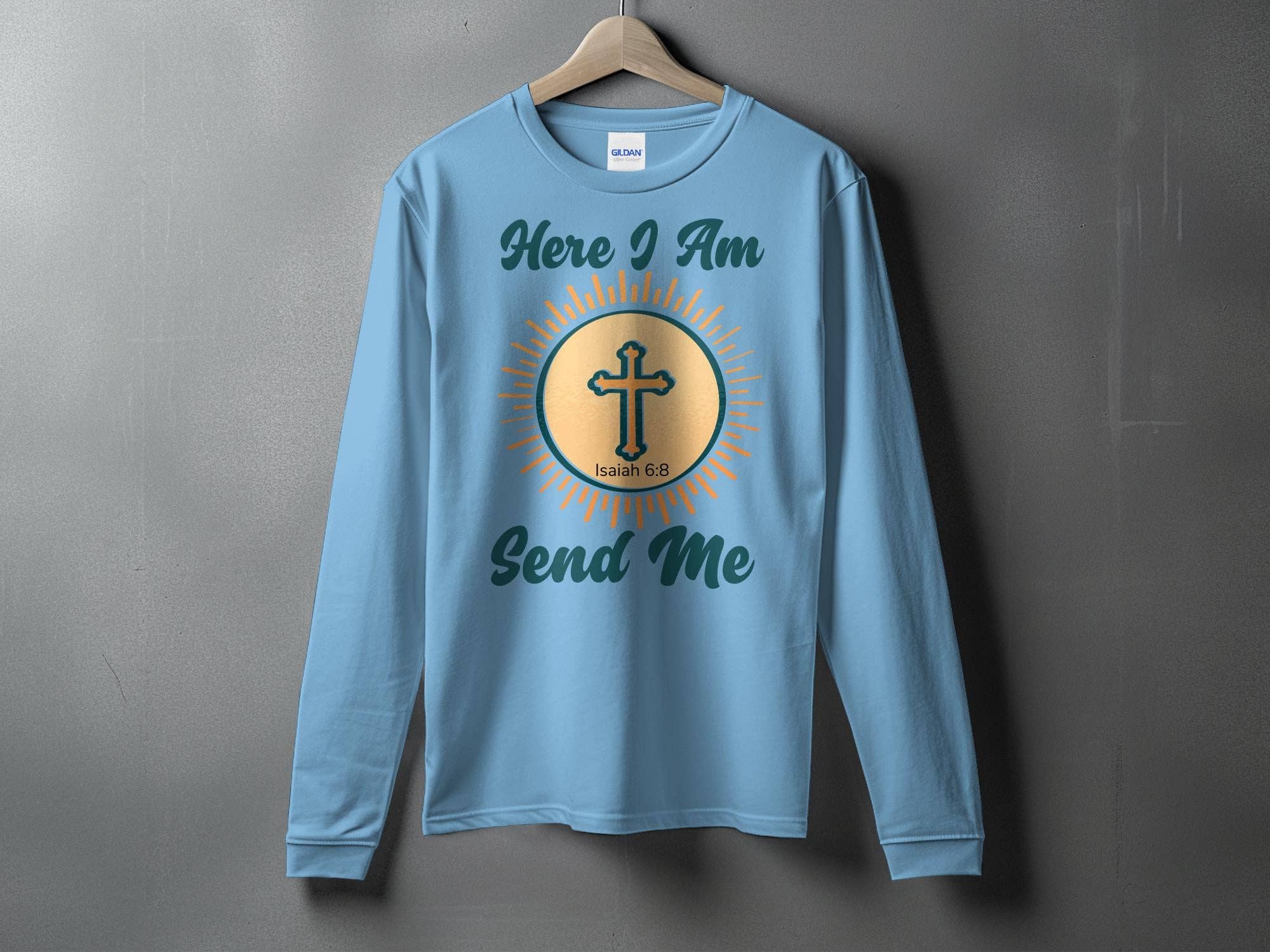 FreakyTeeFactory - Wholesale Screen Printed T-Shirt - Women's - Christian T-Shirt Here I Am Send Me, Isaiah 6 8 Scripture Tee, Religious Gift, Faith-Based Clothing, Unisex Bible Verse Shirt12