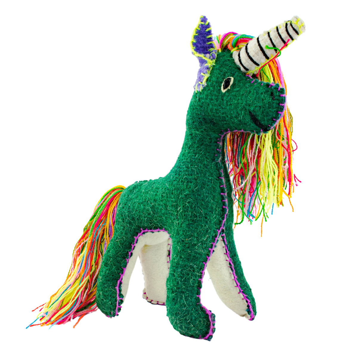 Lumily – wholesale Decorative tabletop object – Lily the Unicorn: Repurposed Wool Boho Decor - Mexico4