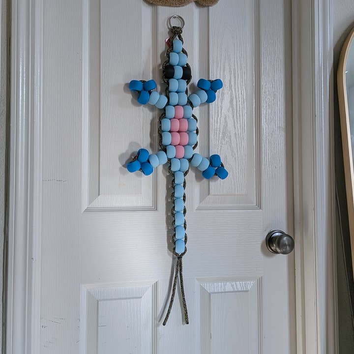 Large Pony Bead Lizard *KIT* (Blue) for wholesale by Petty Party