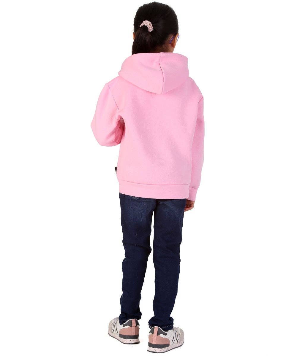 Trendy Toggs Kids Plain Overhead Pink Hoodie for wholesale on Faire3
