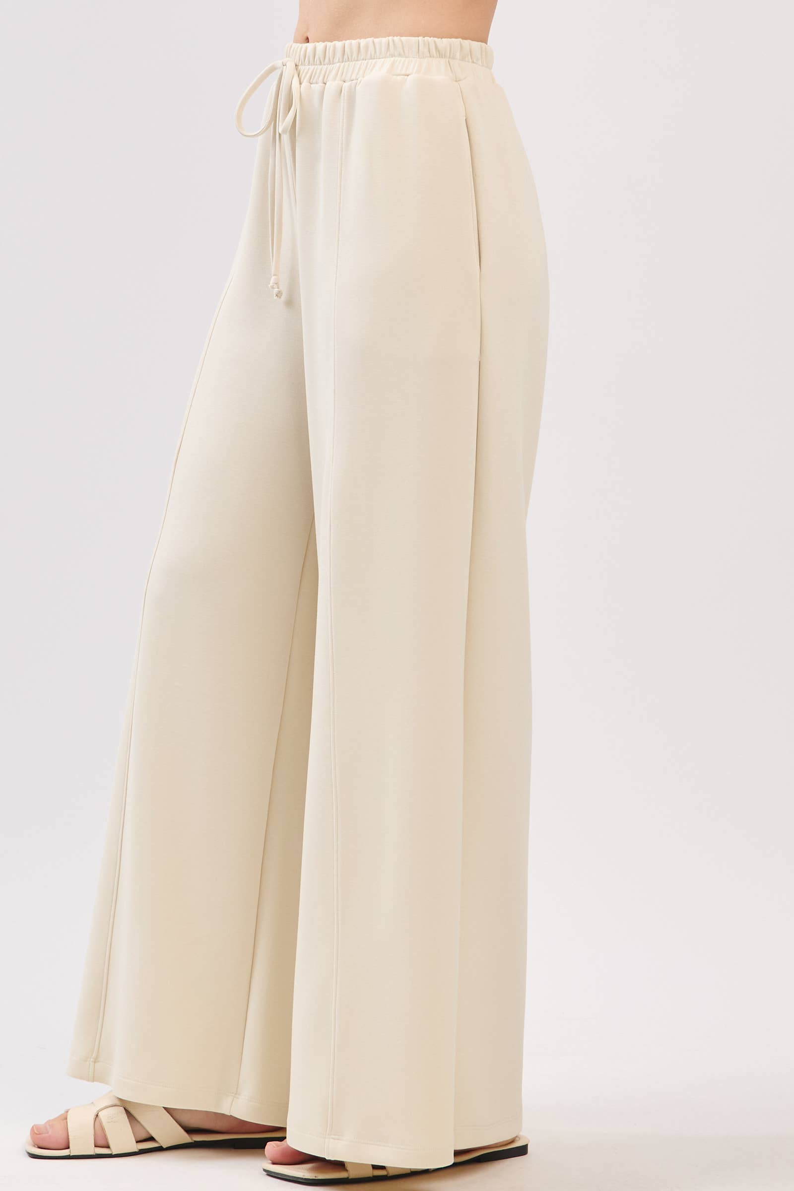 Final Touch - Wholesale Pants - Women's - Modal Jersey Wide Leg Pants - NP7033710